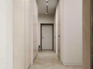 Прихожая-коридор Дзержинск, DesignNika DesignNika Pasillos, vestíbulos y escaleras de estilo minimalista