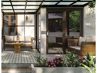 Elevate Your Outdoor Living : Get Inspired by Our Home Patio View, Monnaie Architects & Interiors Monnaie Architects & Interiors 다른 방