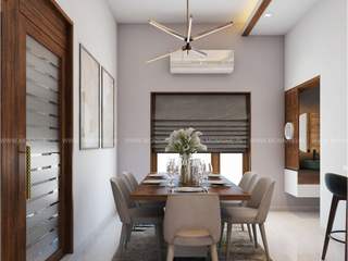 Dining Area Interior Design..., Monnaie Architects & Interiors Monnaie Architects & Interiors 모던스타일 다이닝 룸