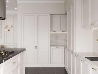 Antonovich Group's Modern Apartment Kitchen Design, Luxury Antonovich Design Luxury Antonovich Design Built-in kitchens