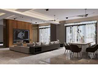 Mr. Batra | Noida, StudioEzube StudioEzube Modern living room