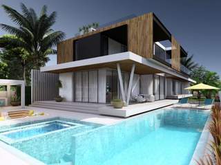 Moradia Unifamiliar em Albufeira homify Single family home Água, Propriedade, Céu, Prédio, Azure, Plantar, Piscina, Árvore, Sombra, Casa