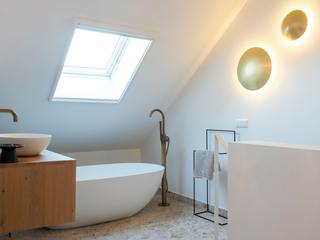 badkamer en suite, IJzersterk interieurontwerp IJzersterk interieurontwerp Modern Banyo