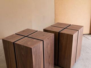 mesas laterales nogal, MUN - Ebanistería y Diseño MUN - Ebanistería y Diseño Living room