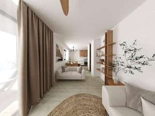 Home staging FR, Gramil Interiorismo II - Decoradores y diseñadores de interiores Gramil Interiorismo II - Decoradores y diseñadores de interiores Mediterranean style living room Beige