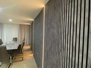 Fitted Acupanel® with Integrated Remote-Controlled Lighting, Bravo London Ltd Bravo London Ltd Modern living room