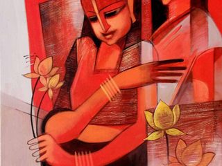 Buy this awesome Artwork "Lagan" by Artist Sarang Waghmare, Indian Art Ideas Indian Art Ideas Dressing classique