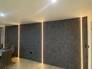 Fitted Acupanel® with Integrated Remote-Controlled Lighting, Bravo London Ltd Bravo London Ltd Modern living room