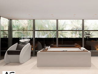 Antonovich Group's Home Spa Interior Designs, Luxury Antonovich Design Luxury Antonovich Design Sauna