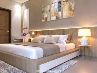 PROJECT RESIDENTIAL - (Master Berdroom Gm Fengtay Td House) - Pesona Bali Residence, Ectic Interior Design & Build Ectic Interior Design & Build غرفة النوم الرئيسية