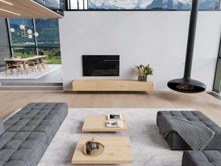 Große Villa in den Alpen mit Qualitäts-Designer Möbeln, Livarea Livarea ห้องนั่งเล่น