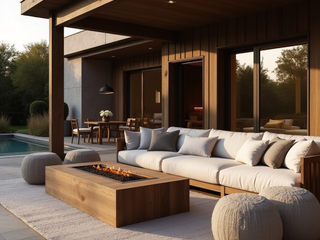 outdoor lounge, Desirée Vaquier_homify Desirée Vaquier_homify Front yard