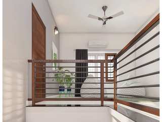 Ascending Elegance : Unveiling Stunning Staircase Designs , Monnaie Interiors Pvt Ltd Monnaie Interiors Pvt Ltd درج