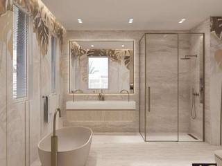 Sleek Sophistication: Sanitary Solutions for Modern Bathroom Interior Design, Luxury Antonovich Design Luxury Antonovich Design Modern Bathroom
