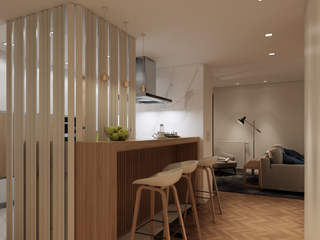 projeto de remodelação sala e cozinha , Augusto&Alvaro Augusto&Alvaro Salones modernos
