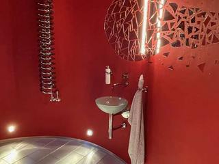Gäste-Toilette, DRECHSLER INTERIORS DRECHSLER INTERIORS Phòng tắm phong cách hiện đại