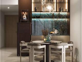 Cozy Sophistication With Modern Luxury @ Paradise Palms, Singapore Carpentry Interior Design Pte Ltd Singapore Carpentry Interior Design Pte Ltd Sala da pranzo moderna