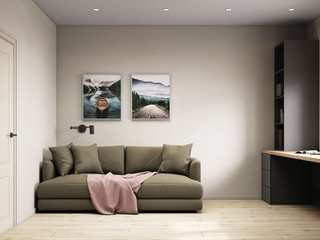 Гостевая комната в Малинке, DesignNika DesignNika Habitaciones pequeñas