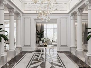 A Tranquil Oasis - Indoor Courtyard for Luxury Mansion Interior Design, Luxury Antonovich Design Luxury Antonovich Design Villas