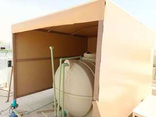 تغطية خزانات المياة بالمظلات. يتوفر لدينا العديد من الخيارات الرائعة للتغطية والحماية من خلال تركيب , fakhama fakhama Многоквартирные дома