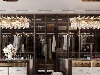 Modern Joinery Solution for Dressing Room , Luxury Antonovich Design Luxury Antonovich Design Modern Dressing Room