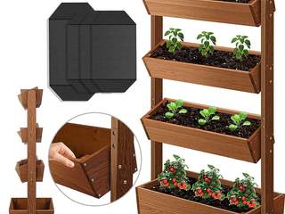 Raised bed with 4 levels, Press profile homify Press profile homify Ruang penyimpanan