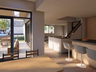 Ontwerp van een vrijstaand woonhuis te Vlijmen., Architectenbureau Spaltman Architectenbureau Spaltman Villa