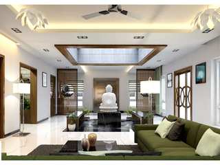 livingroom interiors, Monnaie Architects & Interiors Monnaie Architects & Interiors モダンデザインの リビング