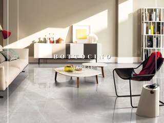 Bottocino Marble, Fade Marble & Travertine Fade Marble & Travertine Ruang Keluarga Modern