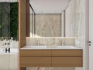 WC, ByOriginal ByOriginal Phòng tắm phong cách tối giản