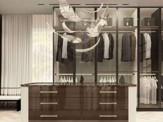 Bespoke Joinery Solution for Dressing Room, Luxury Antonovich Design Luxury Antonovich Design Modern Dressing Room