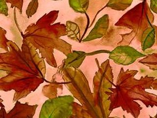 Textile Mustergestaltung Herbstlaub, ATELIER IRENE SEMELKA ATELIER IRENE SEMELKA Kırsal Oturma Odası