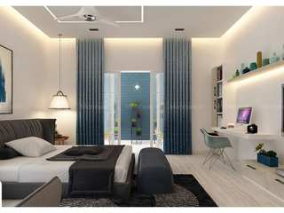 Create Your Perfect Retreat: Stylish Bedroom Inspirations..., Monnaie Interiors Pvt Ltd Monnaie Interiors Pvt Ltd Kleine slaapkamer