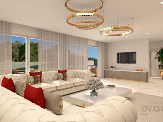Glamour Style, Graça Interiores Graça Interiores Classic style living room