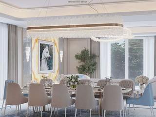 Elegance Unveiled: Antonovich Group's Interior Design and Fit-Out for a Luxury Villa's Living Room a, Luxury Antonovich Design Luxury Antonovich Design Modern Dining Room