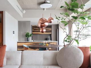 Apartment in Tezukayama, Mimasis Design／ミメイシス デザイン Mimasis Design／ミメイシス デザイン Flat