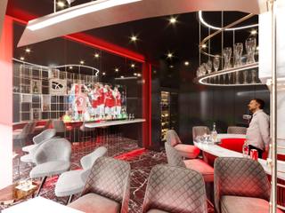 FC Arsenal London - Vip room, Ale design Grzegorz Grzywacz Ale design Grzegorz Grzywacz 家庭劇院