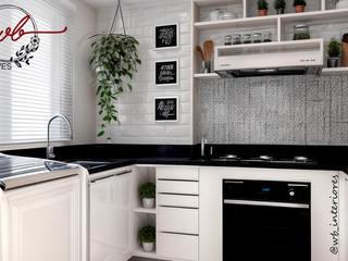 Cozinhas , WB Interiores - Wendely Barbosa WB Interiores - Wendely Barbosa Small kitchens