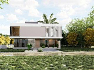 Casa Ambar, proyecto de vivienda unifamiliar ubicado en Bransen, Localidad de LA PLATA, Zima Arquitectura Zima Arquitectura Casas unifamiliares