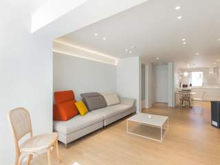 30년된 아파트를 신혼집으로 -지산에덴타운, 디자인투플라이 디자인투플라이 غرفة المعيشة