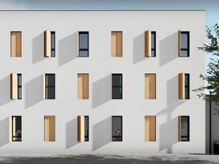 Montsec Project - 08023 Architects, 08023 Architects 08023 Architects Multi-Family house Wood White