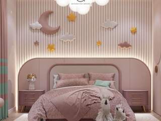 Expertise in Kids Bedroom Interior Design with Pink Theme, Luxury Antonovich Design Luxury Antonovich Design Small bedroom