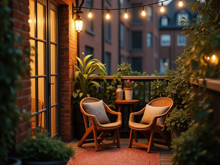 Small balcony makeover, Desirée Vaquier_homify Desirée Vaquier_homify Patios & Decks