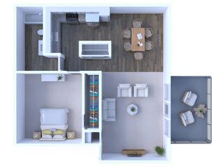 SketchUp 3D Floor Plans Rendered with V-Ray, The 2D3D Floor Plan Company The 2D3D Floor Plan Company Rumah kecil