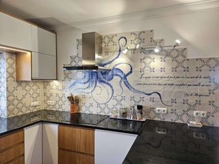 Octopus painel, 4elements ceramica & azulejo 4elements ceramica & azulejo Cocinas equipadas