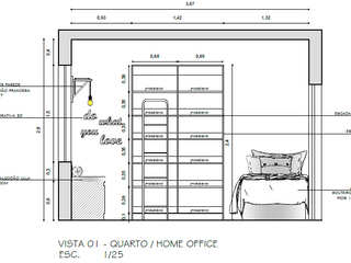 Consultoria de Interiores | Decor Premium, Kza de Arquitecta | Ale Lobo Kza de Arquitecta | Ale Lobo Minimalist study/office
