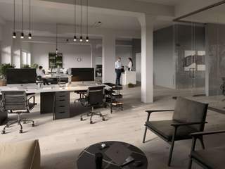 Interior Visualization: Office in Frankfurt am Main, Render Vision Render Vision Moderne Arbeitszimmer