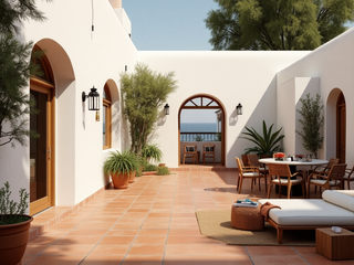 Mediterranean-style terrace, Desirée Vaquier_homify Desirée Vaquier_homify Single family home