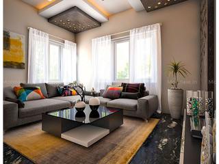 Stylish Livingroom Interiors, Monnaie Architects & Interiors Monnaie Architects & Interiors Moderne Wohnzimmer
