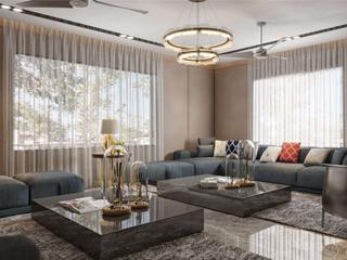 Mr. Batra | Noida, StudioEzube StudioEzube Modern living room